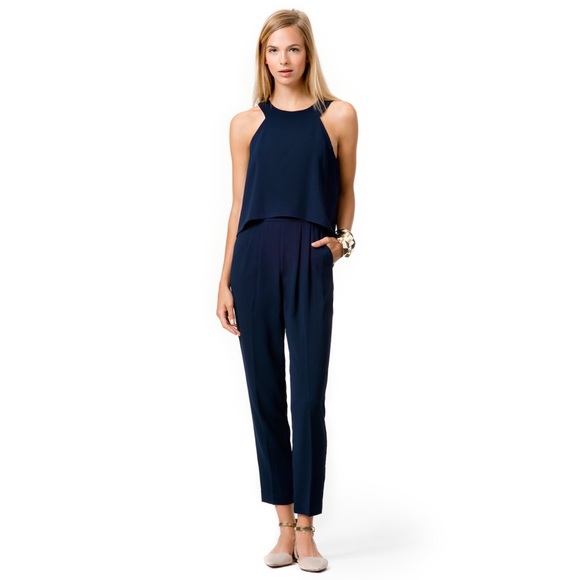 trina turk black anchors jumpsuit